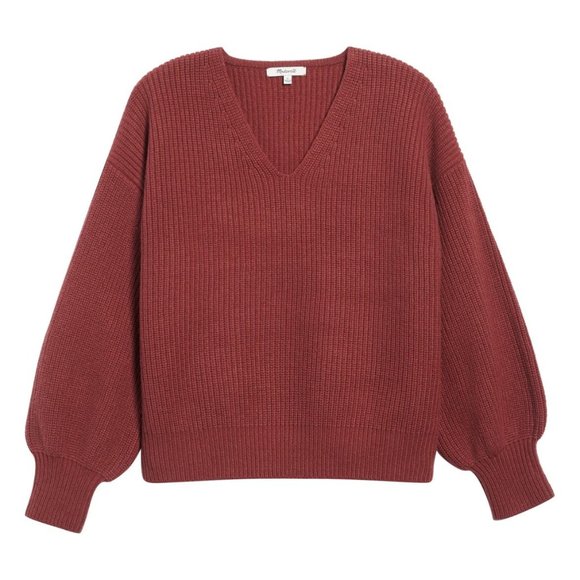 Madewell Sweaters - Madewell Thornton Balloon Sleeve Sweater Horseman